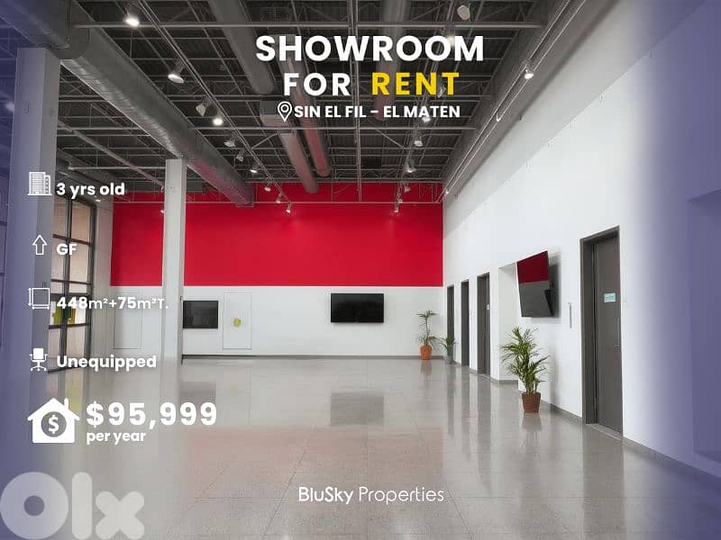 Showroom For RENT In Sin El Fil مستودع للإيجار #PH 0
