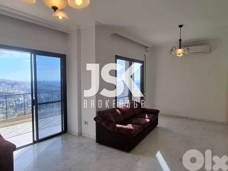 L17630 - Semi-Furnished Apartment For Rent in Bsalim 0