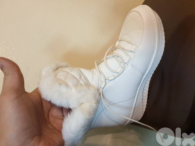 Women Boots Solid Slip-On Soft 7