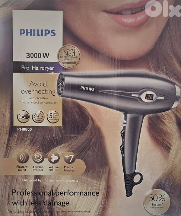 sechoir hair dryer with styling head 0