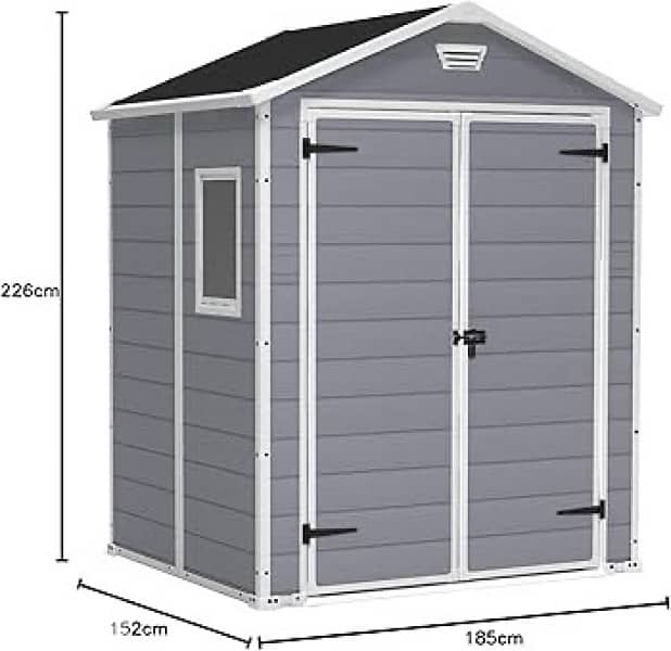 KETER Manor 6x5 Garden Shed 1