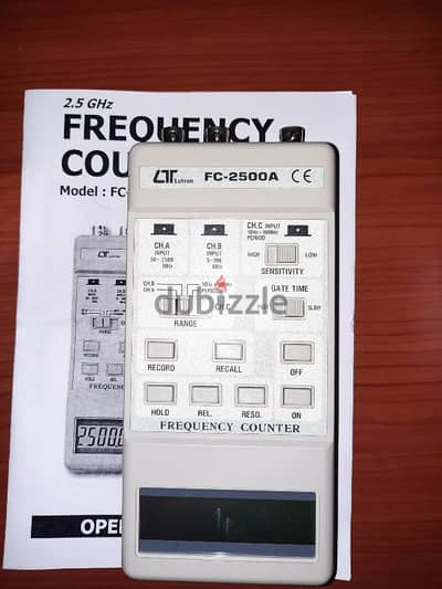 Frequency counter meter 2.5 GHz electronics radio tv
