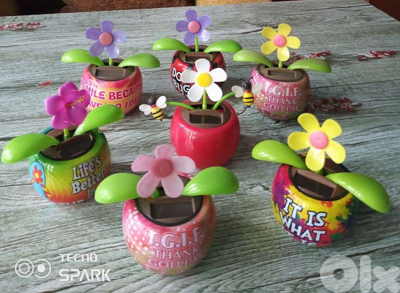 cute solar power swinging toys 9