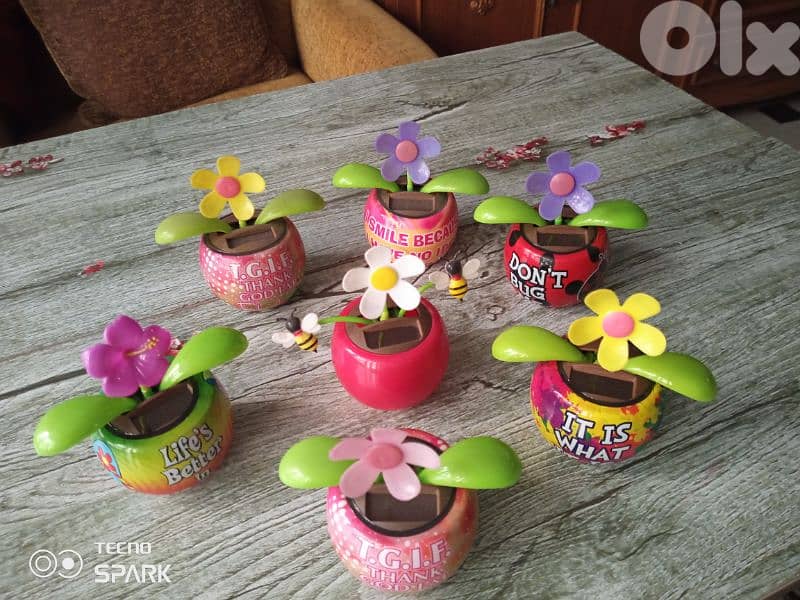 cute solar power swinging toys 10