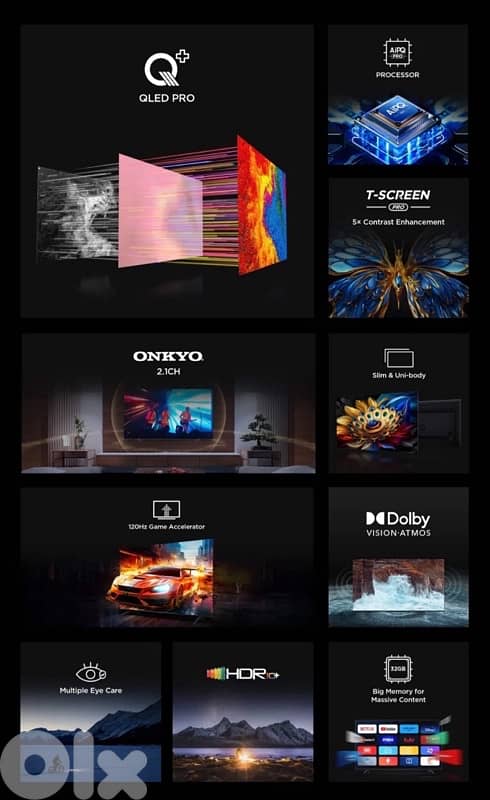 TCL 55” P8K Qled 144hz Google TV 15