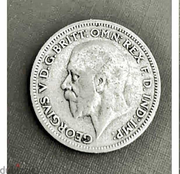 1935 England Silver six Pence KGV 0