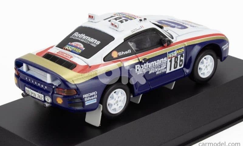 Porsche 959 Rothmans Rally Paris Dakar 1986 diecast car model 1;43 2
