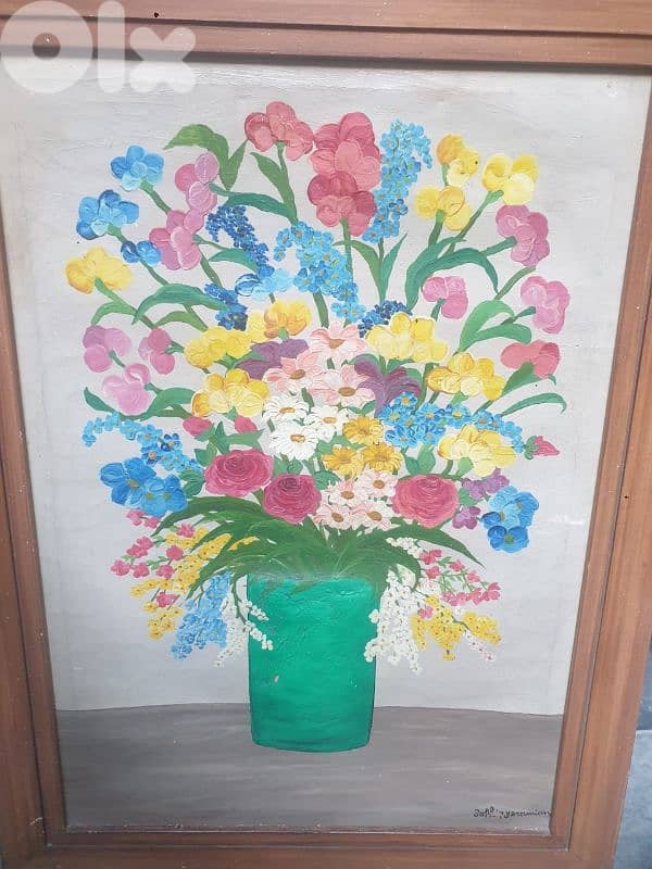 Sophie Yeramian, bouquet de fleurs, oil on canvas, famous artist 0