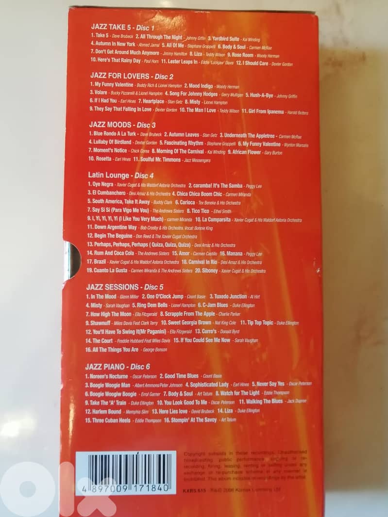 Best of Jazz 6 cds box set 3