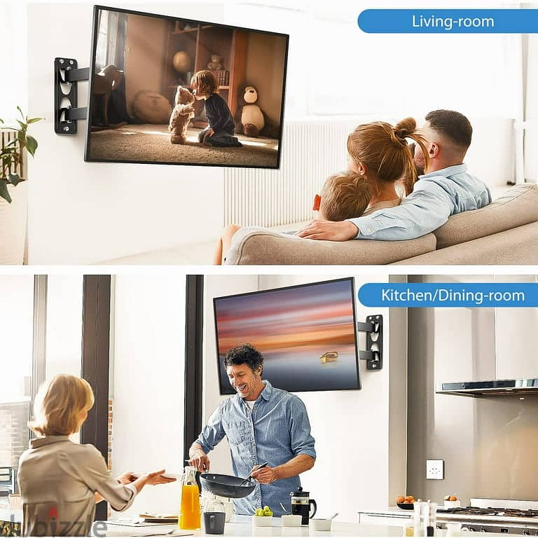 TV Wall Mount Articulating Swivel Fits 23" to 55" TVs 4