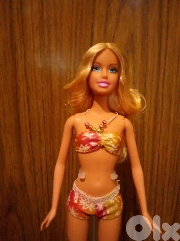 Barbie BEACH PARTY Mattel Great doll2008 Bend legs Flat feet+Swim wear 1