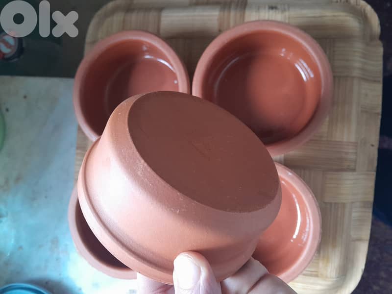 صحون فخار قطر 12 سنتم عدد 5 1