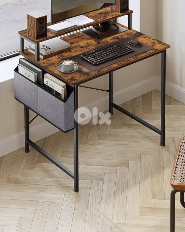 rustic brown desk 1