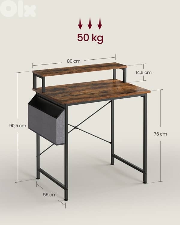 rustic brown desk 5