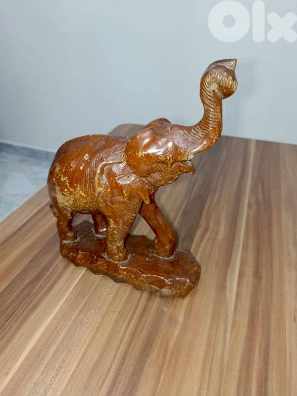 Vintage carved wood Elephant 2