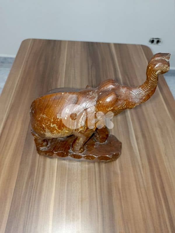 Vintage carved wood Elephant 3