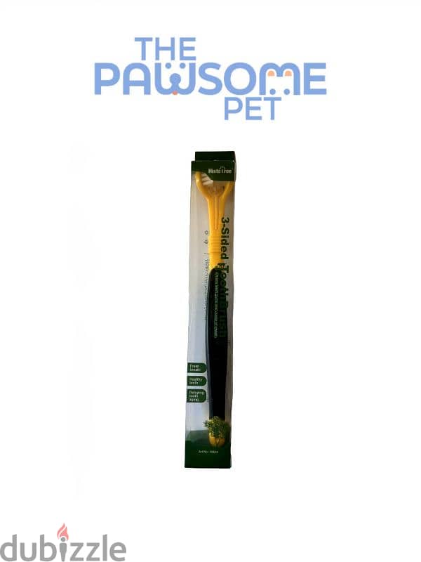 Pawsome's triple side toothbrush 1
