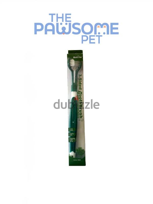 Pawsome's triple side toothbrush 2