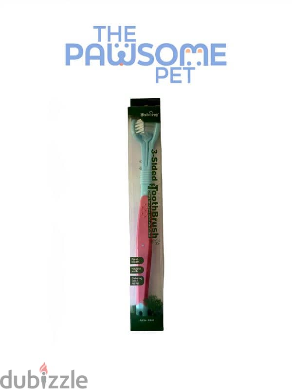 Pawsome's triple side toothbrush 3