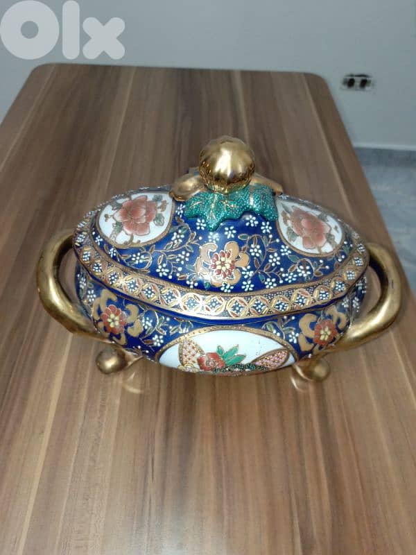 Chinese Porcelain Lidded Tureen Serving Bowl 2