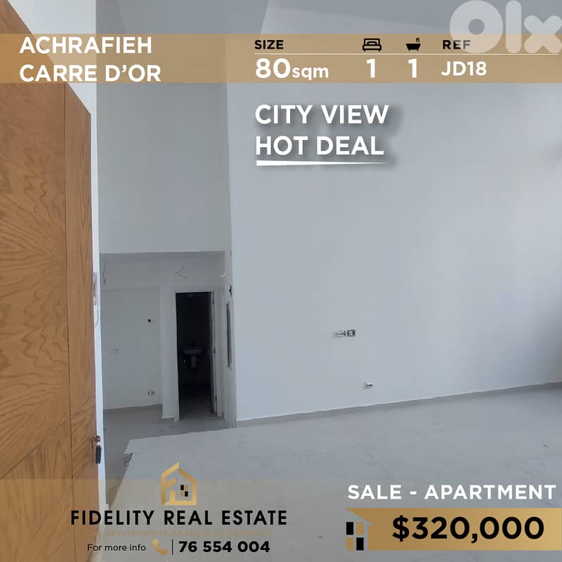 Apartment for sale in Achrafieh JD18 شقة للبيع في الأشرفية 0