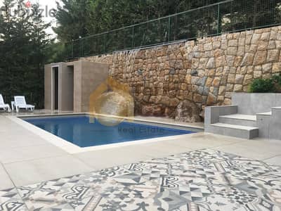 baabdat furnished apartment 240m + 500m garden & pool #4615