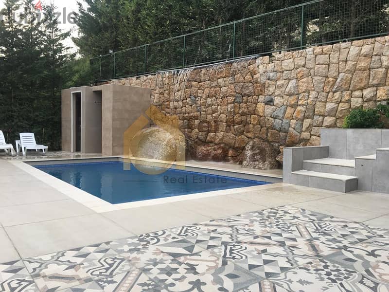 baabdat furnished apartment 240m + 500m garden & pool #4615 0