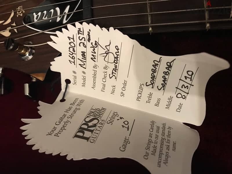 PRS Mira soapbar 25th Anniversary USA sealed new 2