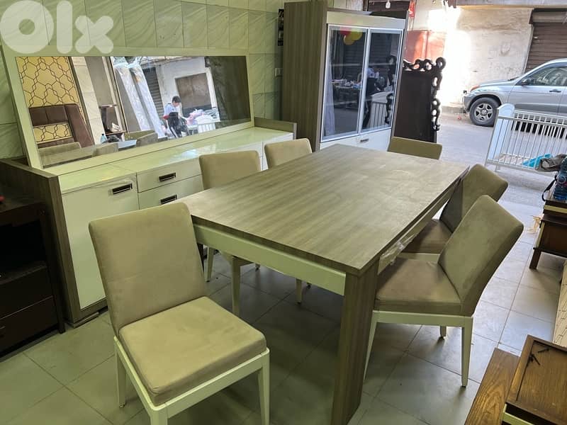 غرفة سفرة كاملة مستوردة من تركيا بعدا جديدة 6