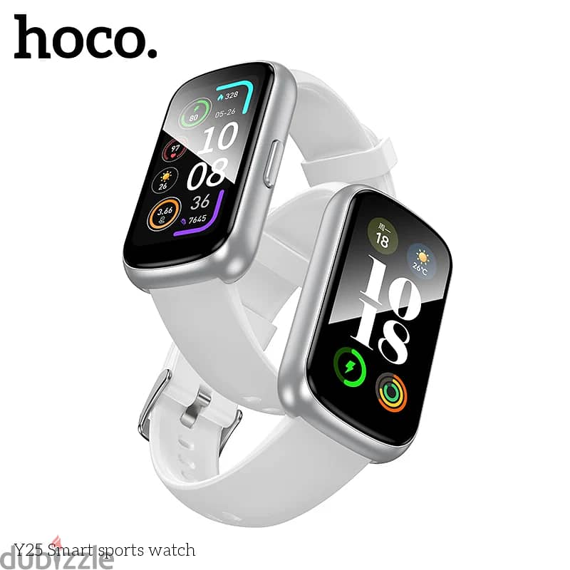 Hoco Y25 Smart Sport Watch IP67 Waterproof (White - Black) 2
