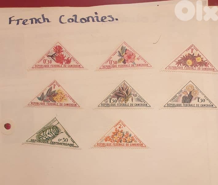 French Colonies old 63 stamps since 1960's lot# SFR-116 5