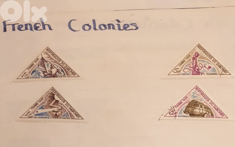 French Colonies old 63 stamps since 1960's lot# SFR-116 7