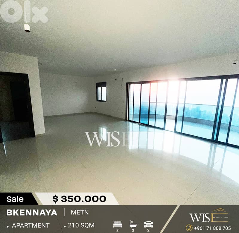 210 SQM Apartment for SALE in Bkenaya! 0