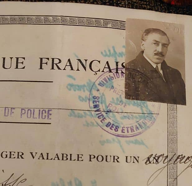 Vieux Papier Passeport Français pour Voyage Etranger Suisse 1920 0