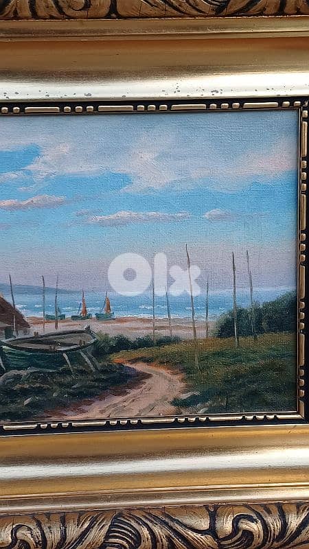 لوحة رسم زيتي اوروبية 5
