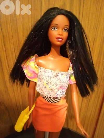 PURSES GALORE CHRISTIE Barbie AA Rare Mattel2002 great doll+shoes+bag.