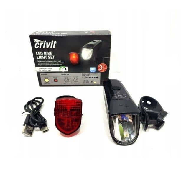 bike light set super bright USB Rechargeable 0