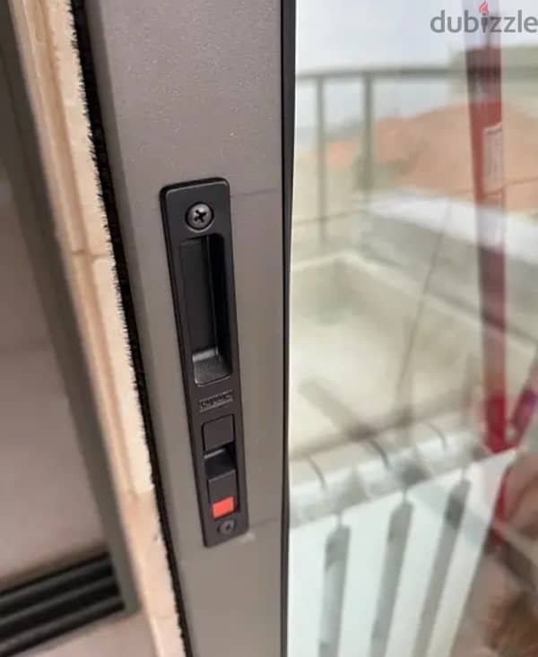aluminum door double vitrage never used grey color 5