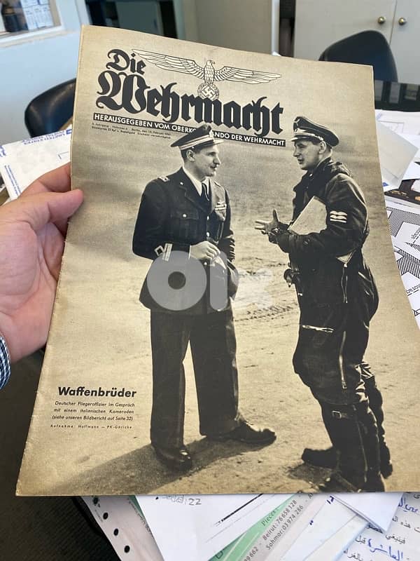 مجلة عسكرية نازي الماني عن اخبار المعارك اصدار شباط ١٩٤١ Nazi magazine 1