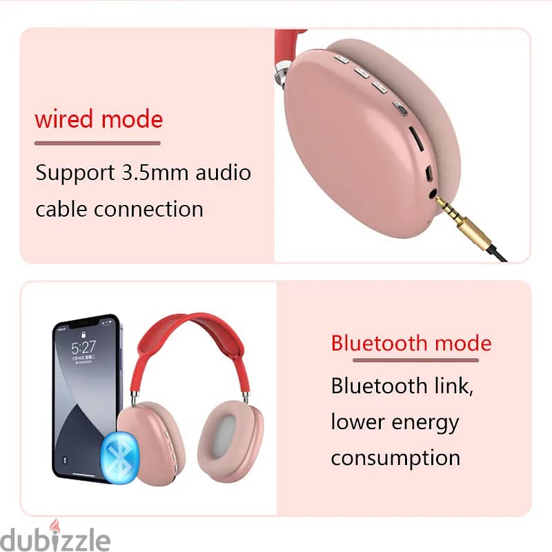P9 Wireless Bluetooth Headphones with Mic Stereo Earphones 7