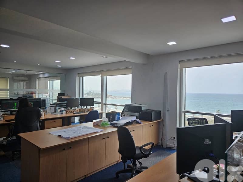 Office for rent in Dbaye prime location with open sea view. 0
