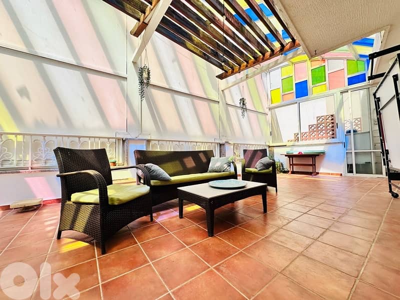 Spacious Furnished Apartment For Rent In Ras Beirut + Terrace 0