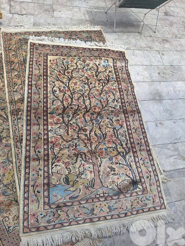 سجادة عجمية حرير انتيك سعر لقطة 0