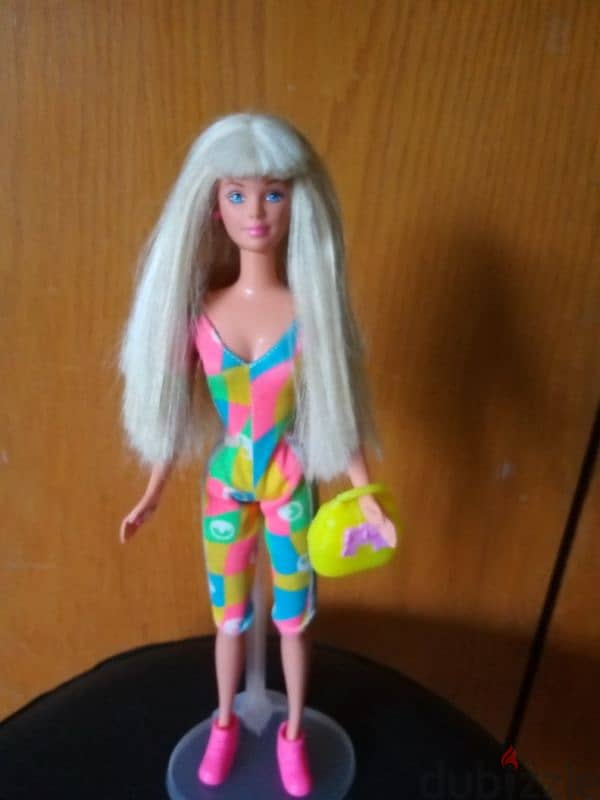 Barbie STICKER CRAZE Mattel 97 Rare great doll sports overol+Shoes+bag 0