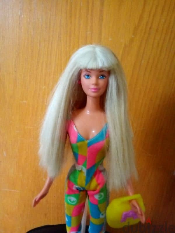 Barbie STICKER CRAZE Mattel 97 Rare great doll sports overol+Shoes+bag 1