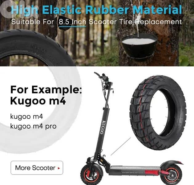Electric scooter tire original rohan wings 80/65-6 2