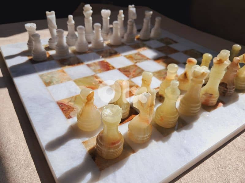 Original Natural Onyx Chess 40x40cm 1