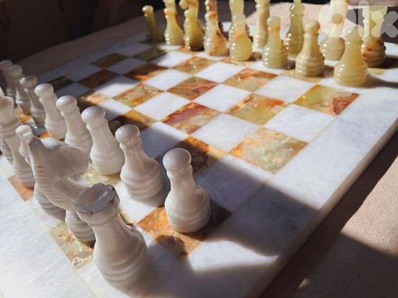 Original Natural Onyx Chess 40x40cm 4