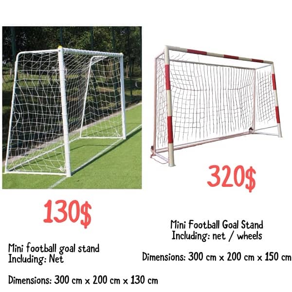 Mini football goal stand 0