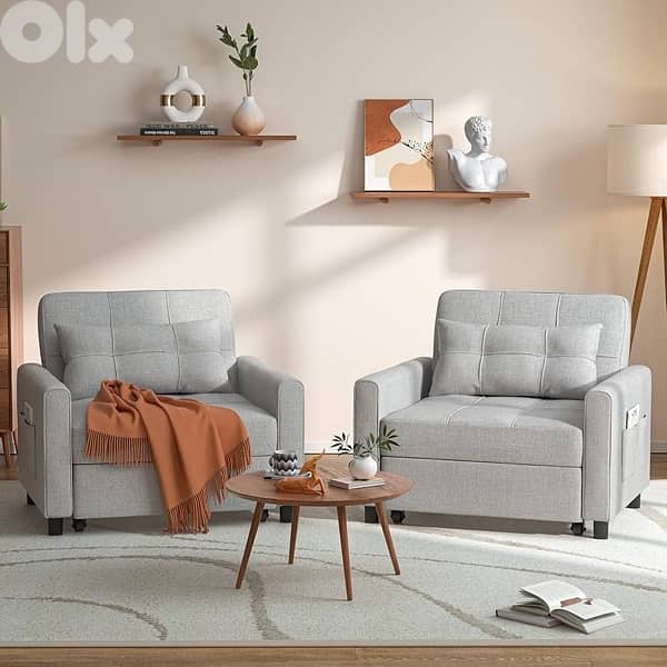 sofa bed grey color 1